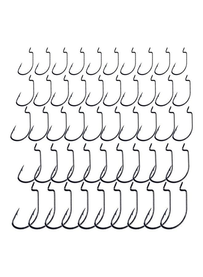 NIBEMINENT 50-Piece Sharpen Fishing Hooks With Box - Image 2