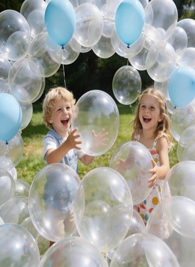 KUULBELA 110Pcs Party Balloons for Birthday wedding (Clear) - Image 5