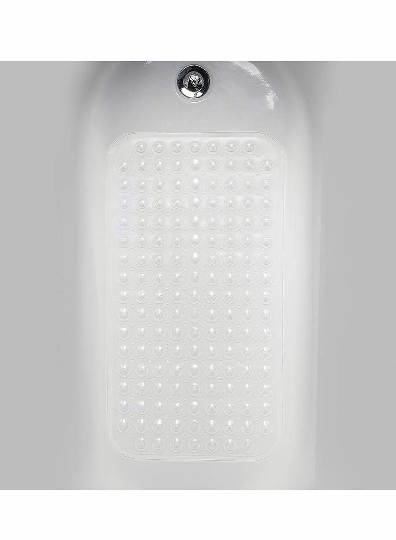 KASTWAVE Bath Tub Mat, Inches Non-Slip Shower Mats with Suction Cups and Drain Holes, Bathtub Mats Bathroom Mats Machine Washable, Medium Size 27.6 x 15 (Clear) - Image 4