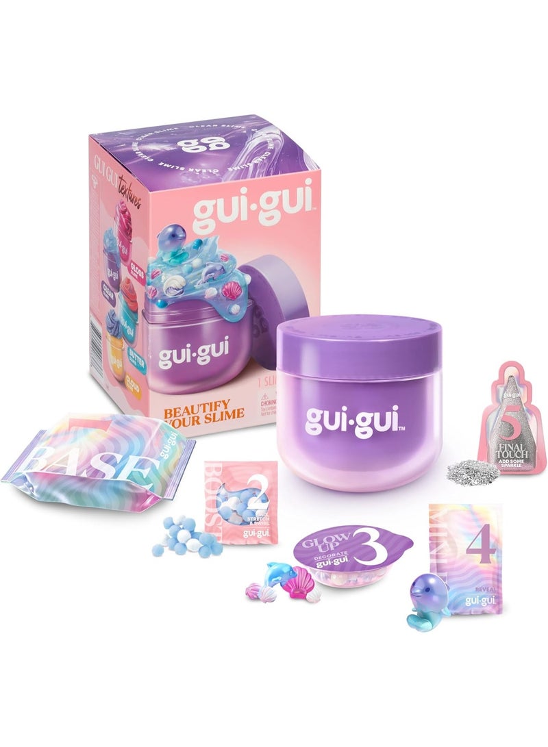 مجموعة سلايم GUI GUI - سلايم معطر - عبوة واحدة - عملية صنع سلايم مميزة من 5 خطوات، عبوة قابلة لإعادة الإغلاق والاستخدام، تجربة ASMR، 13 قطعة قابلة للجمع خلال الموسم الأول - Image 1