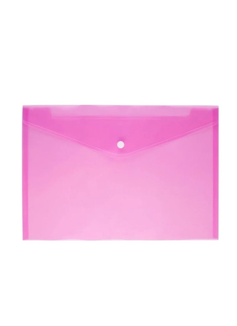 Generic - A3 Clear Button File Assorted Color Pack of 3 - Image 1