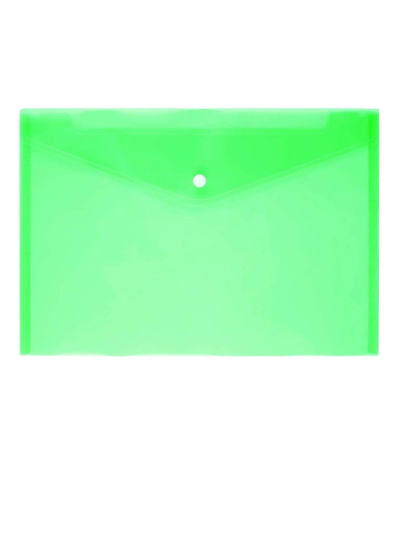 Generic - A3 Clear Button File Assorted Color Pack of 3 - Image 1