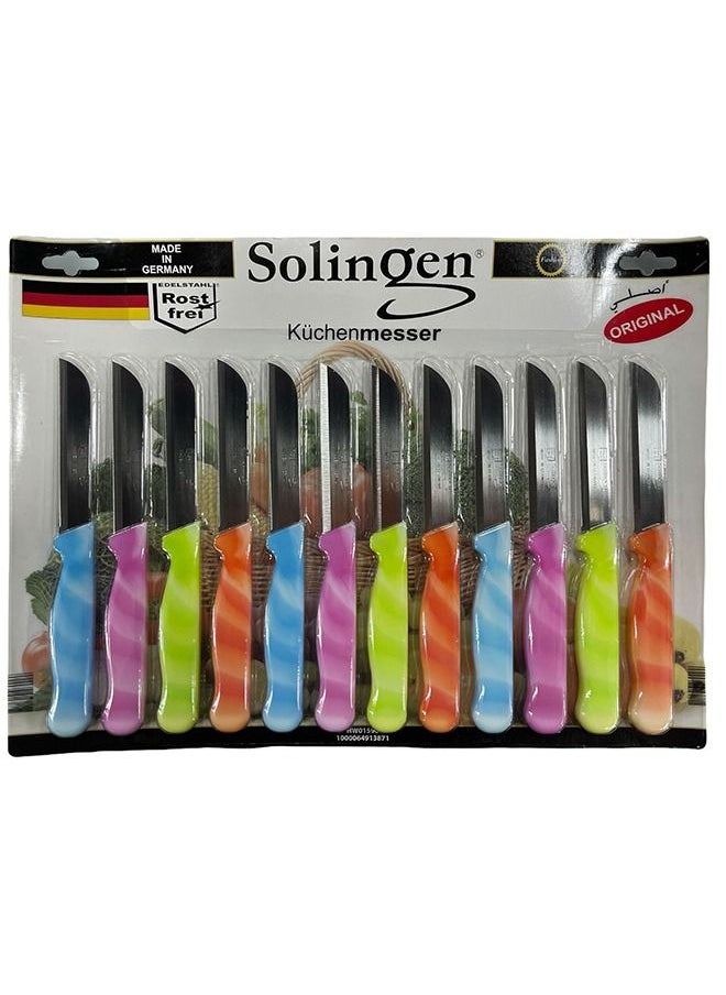 solingen Solingen Knife 12Pcs Marble Fashion Color 