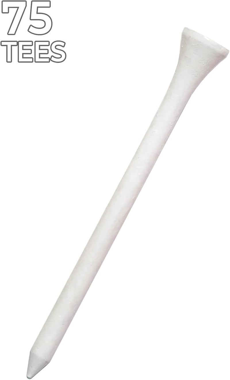 Pride Golf Tee - 3-1/4 Inch Deluxe Wood Golf Tees - 75 Count - Image 2