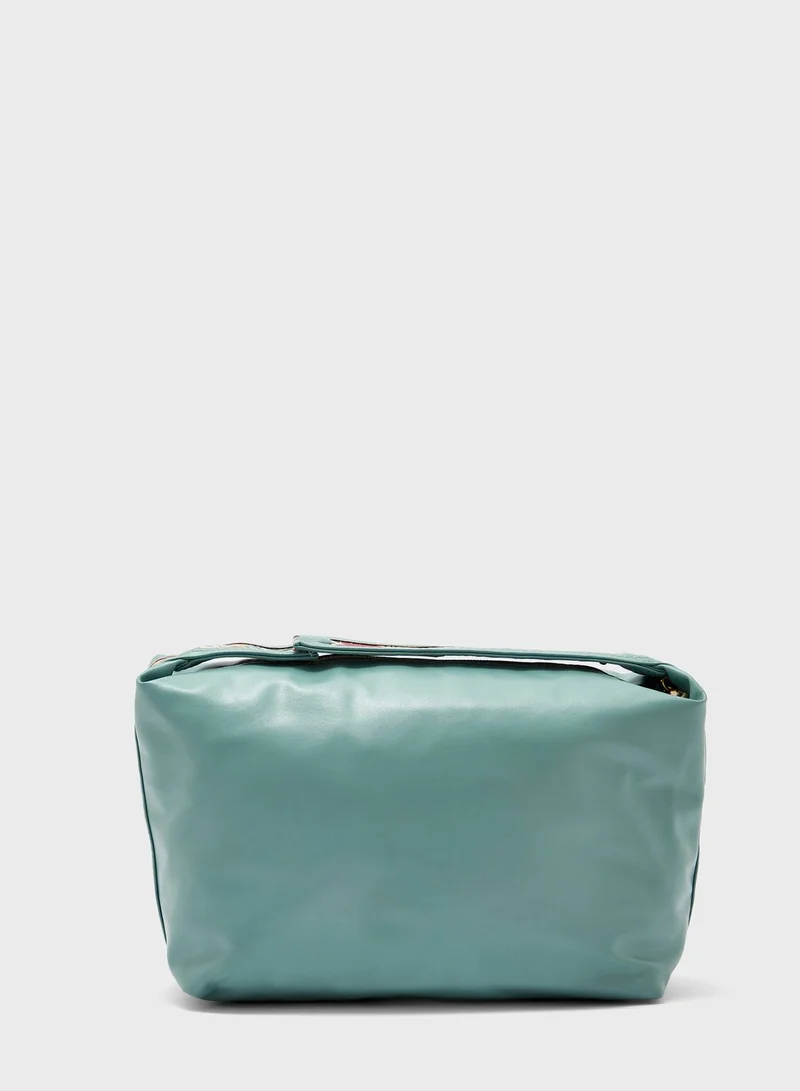 women'secret Zip Over Plain Cosmetic Bag