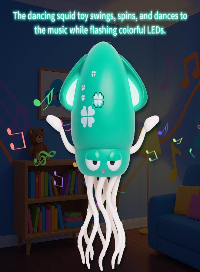 Dyale Dancing Squid Toy,Tummy Time Toy,Dancing Music Baby Toys for Ages 3 and Up for Kids,Green - Image 2