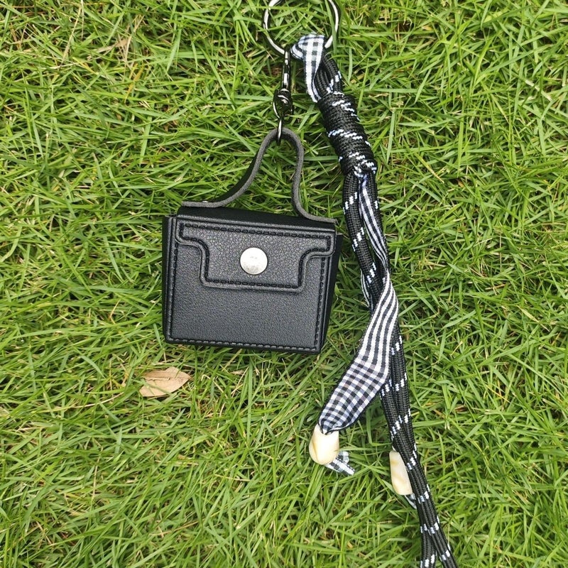Cross-Border Handbag Pendant Accessory - Mini Knitted Strap, Urban Minimalist Style - Image 3