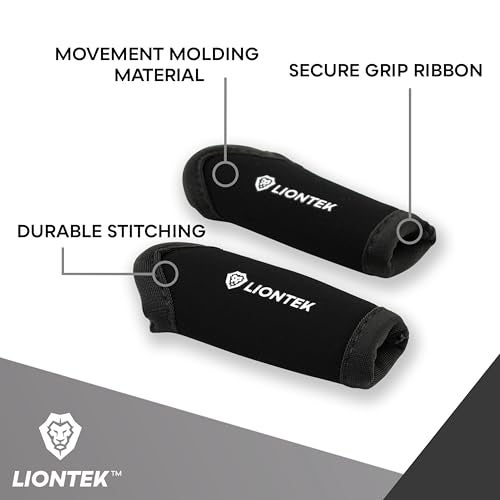 LIONTEK Single Finger Sleeve Pair - Sports Compression Finger Sleeve for BJJ, MMA, Basketball, Weight Lifting, and More (X-Large) - Image 4