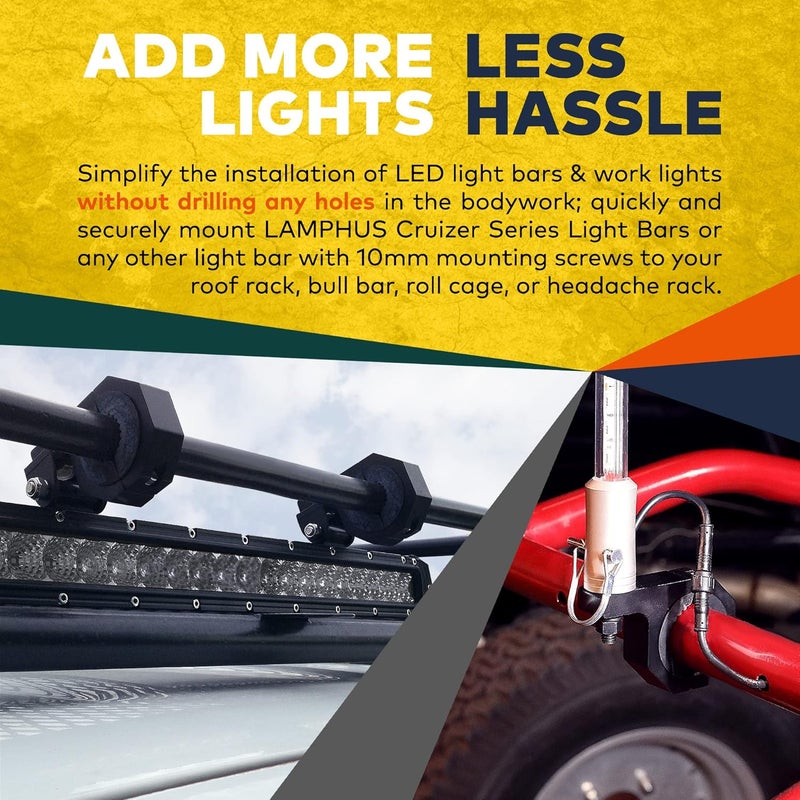 LAMPHUS Cruizer LED Off-Road Light Mounting Kit - Image 2