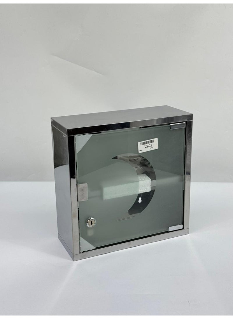Living Square First Aid Box in Stainless Steel with Glass Door-30*30*13cm - Image 4