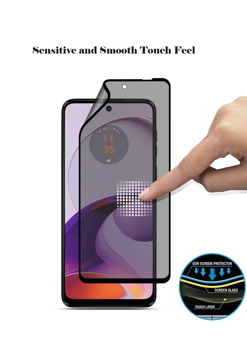 Techie غطاء كامل واقي شاشة من السيراميك غير اللامع المقاوم للانفجار لهاتف موتورولا موتو G14 - Image 5