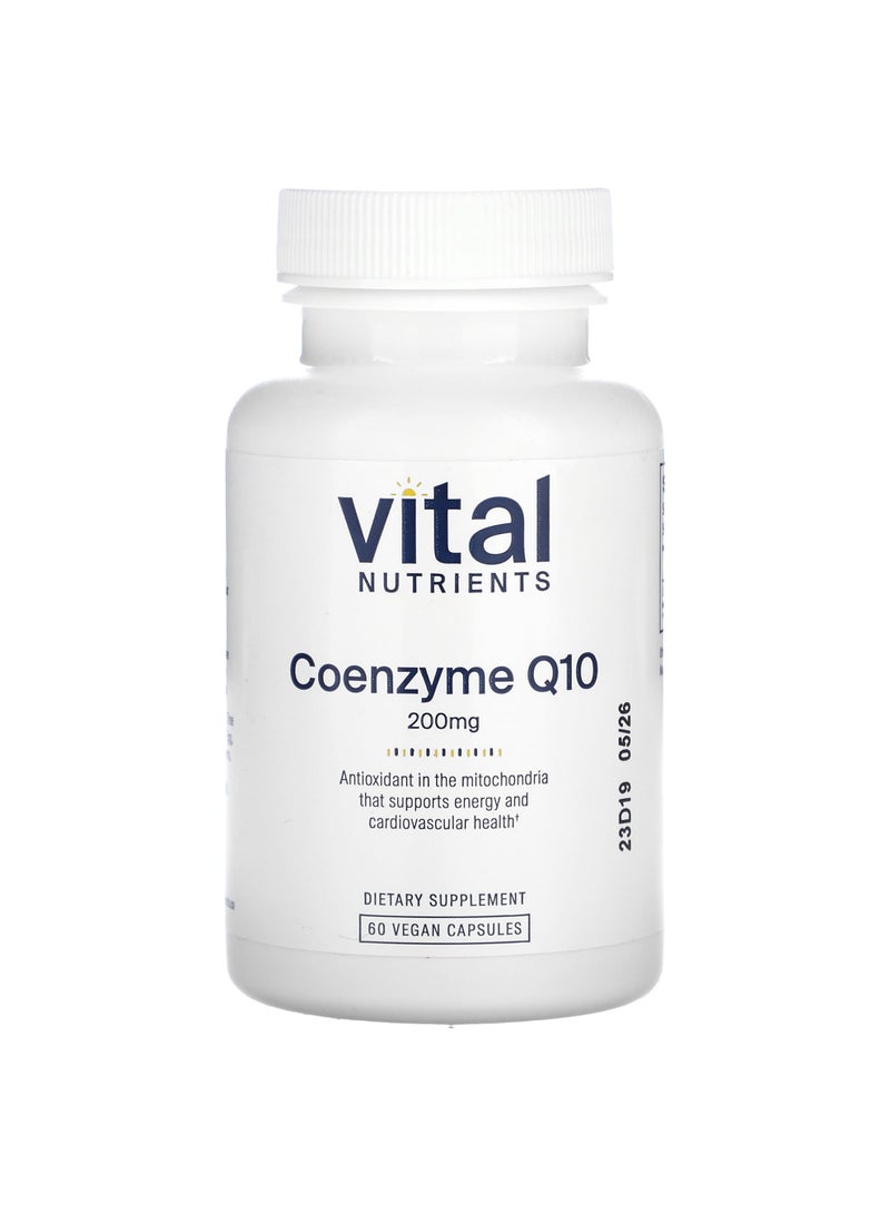Vital Nutrients Coenzyme Q10, 200 mg, 60 Vegan Capsules