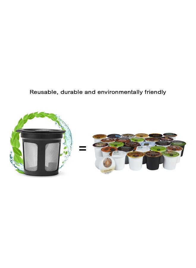 NIBEMINENT 8-Pack Of Coffee Capsules For K Cup Refillable Reusable Filters Enlarge Mesh Strainer Large Inlet With Brush And Spoon Keurig 2.0 1.0 Purple 15.5*5.7*10cm - Image 3