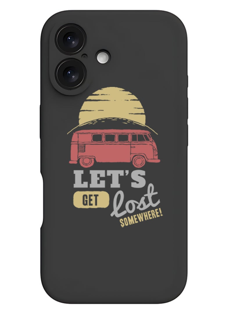 Theodor iPhone 16 Black Protective Slim Fit Case Liquid Silicone Cover with Full Body Protection Anti-Scratch Shockproof Case For iPhone - let-your-faith - Image 1