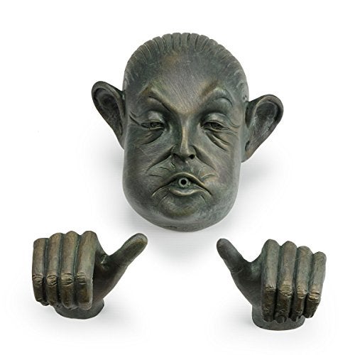 Aquascape Man in Barrel Spitter Fountain Head and Hands, Whimsical Deocorative Pond Water Feature Accent, 78315 - Image 2
