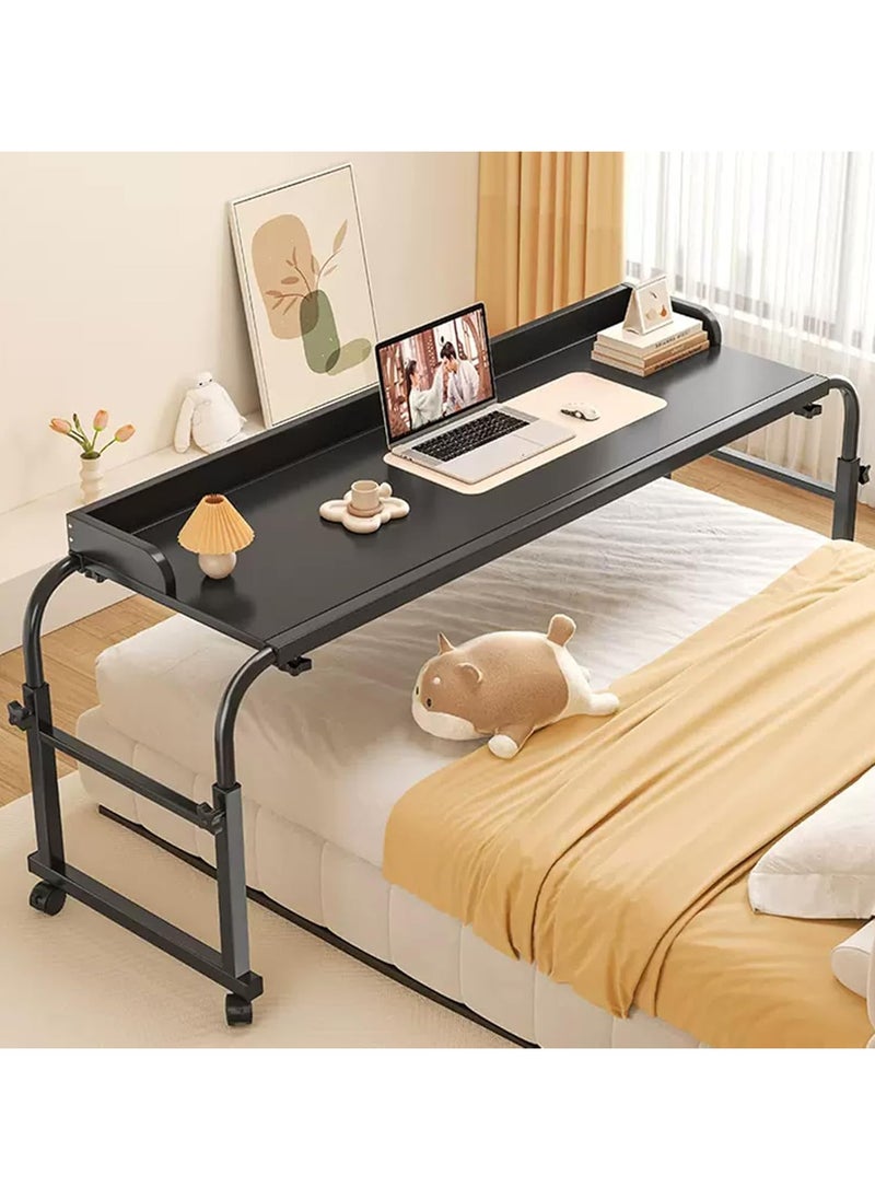 DubaiGallery Overbed Table Over Bed Desk With Wheels, Width/height Adjustable Computer Desk For Bedroom/Living Room/Office, Bed Work/Eating Table  - Image 2