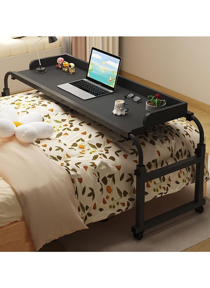 DubaiGallery Overbed Table Over Bed Desk With Wheels, Width/height Adjustable Computer Desk For Bedroom/Living Room/Office, Bed Work/Eating Table  - Image 3