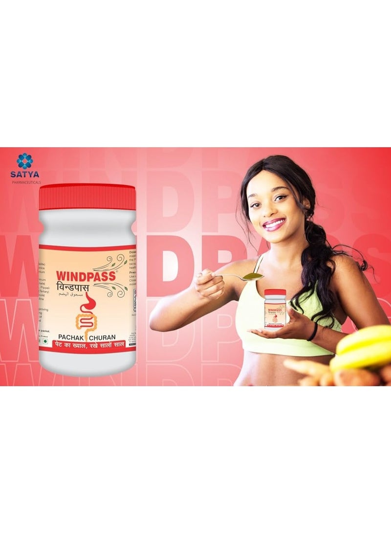 Satya Pharmaceuticals Windpass Pachak Churan 50g – Natural Digestive Powder for Bloating & Indigestion - Image 5