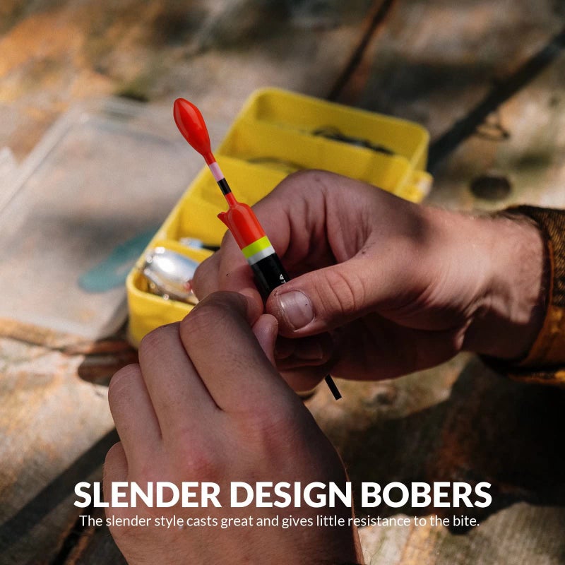 THKFISH Fishing Floats and Slip Bobbers for Fishing Balsa Floats Crappie Fishing Floatage 1/7oz(1.5"X0.6"X4.58")-5pcs - Image 3