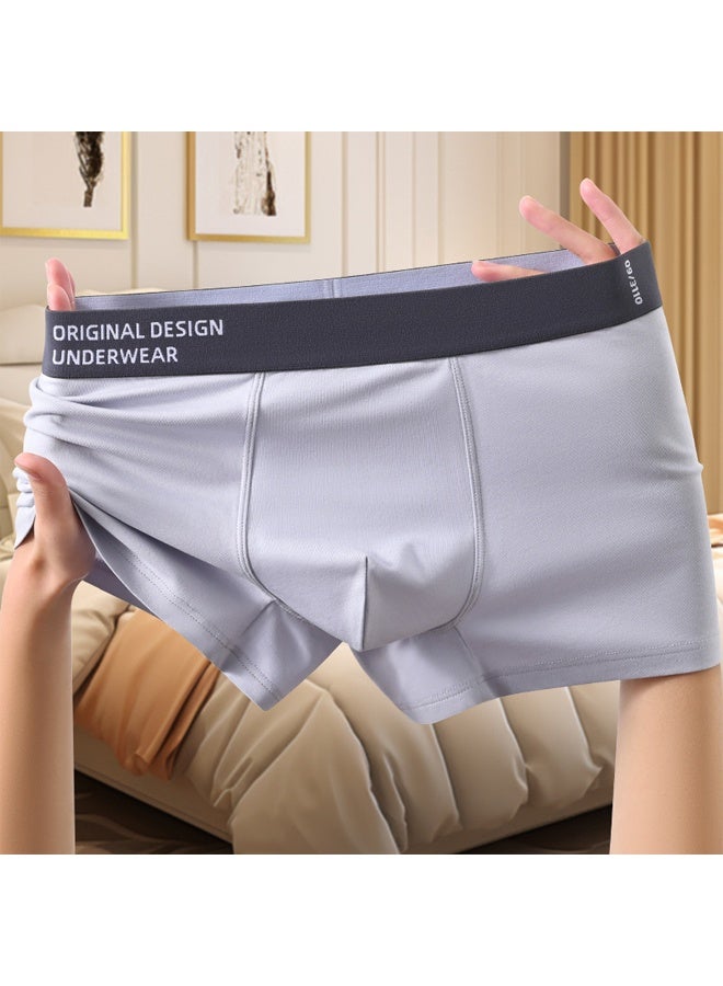Zeemey 4 Pack Men's Sort Boxer Briefs & Trunks,Breathable Stretch Cotton Moisture-Wicking Underwear,Modern Fit Low Rise image 7