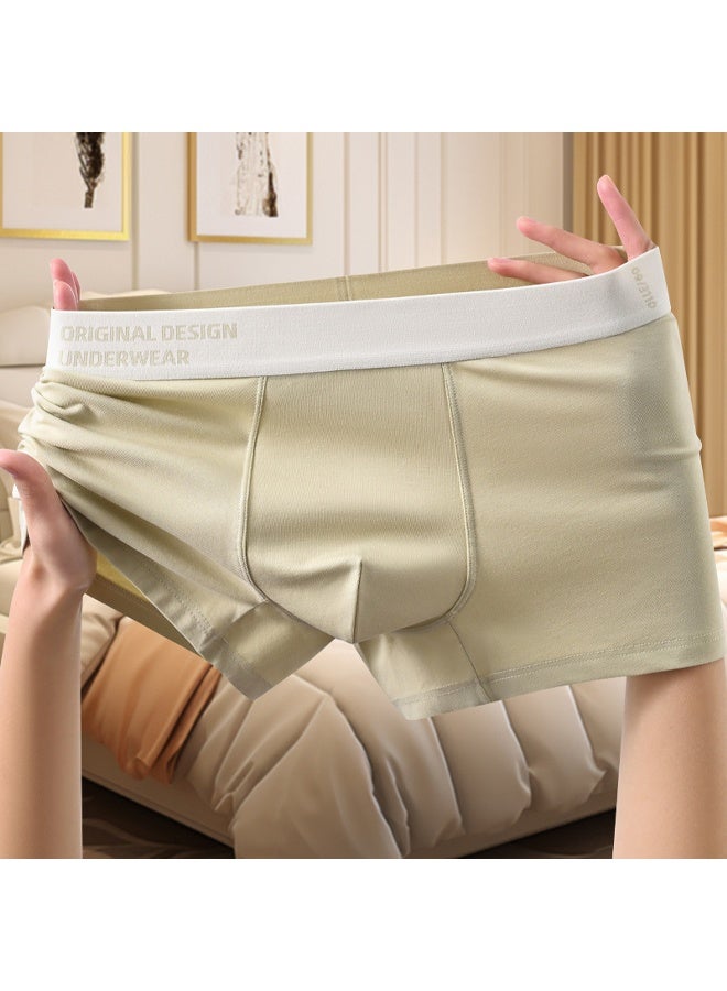 زيمي سراويل داخلية وسراويل داخلية من Zeemey مكونة من 4 قطع للرجال ، ملابس داخلية من القطن المرن قابلة للتهوية ومقاومة للرطوبة ، مقاس حديث منخفض الارتفاع - Image 5