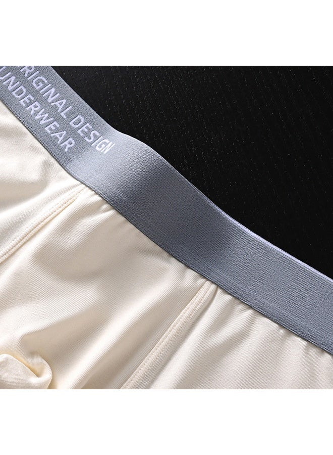 زيمي سراويل داخلية وسراويل داخلية من Zeemey مكونة من 4 قطع للرجال ، ملابس داخلية من القطن المرن قابلة للتهوية ومقاومة للرطوبة ، مقاس حديث منخفض الارتفاع - Image 2