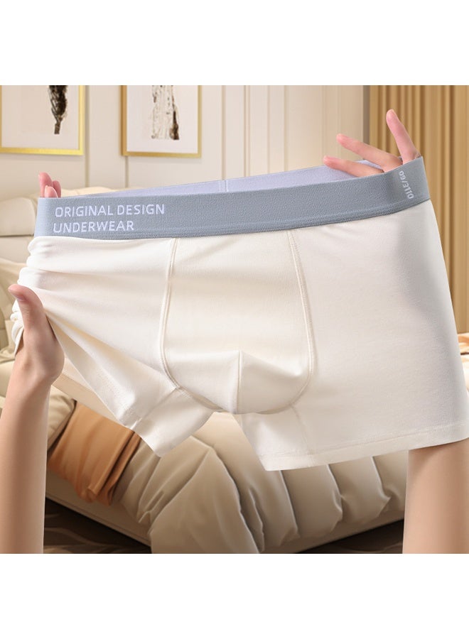 زيمي سراويل داخلية وسراويل داخلية من Zeemey مكونة من 4 قطع للرجال ، ملابس داخلية من القطن المرن قابلة للتهوية ومقاومة للرطوبة ، مقاس حديث منخفض الارتفاع - Image 3