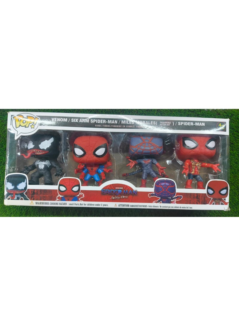 FUNKO POP SPIDERMAN VENOM And Friends 4 FIGURES - Image 1