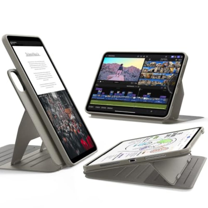 حافظة لجهاز iPad Pro مقاس 13 بوصة M5/M4 2025/2024، حافظة دوارة مع غطاء مغناطيسي قابل للإزالة، حامل عمودي/أفقي قابل للتعديل مع شاشة عرض مرتفعة، 9 زوايا واقفة، سلسلة Shift - Image 1