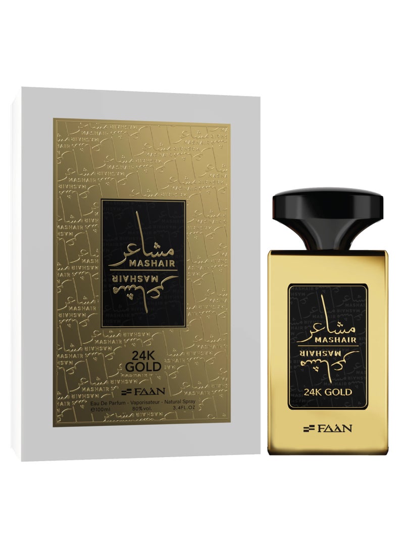 Faan Mashair 24K GOLD Eau De Parfum For Unisex - 100 ML - Image 1