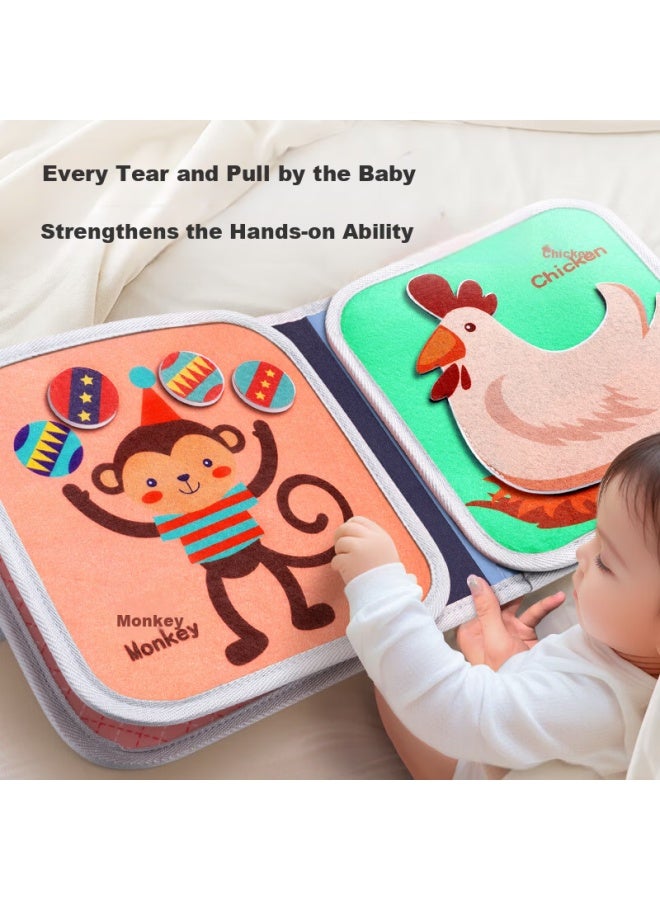 YSR Yisirui Tear-resistant Book, Baby Toy, Chewable Cloth Book, Quiet Hand-tearing Book, For Babies 6 Months And Above, Early Education Enlightenment Training - Image 1