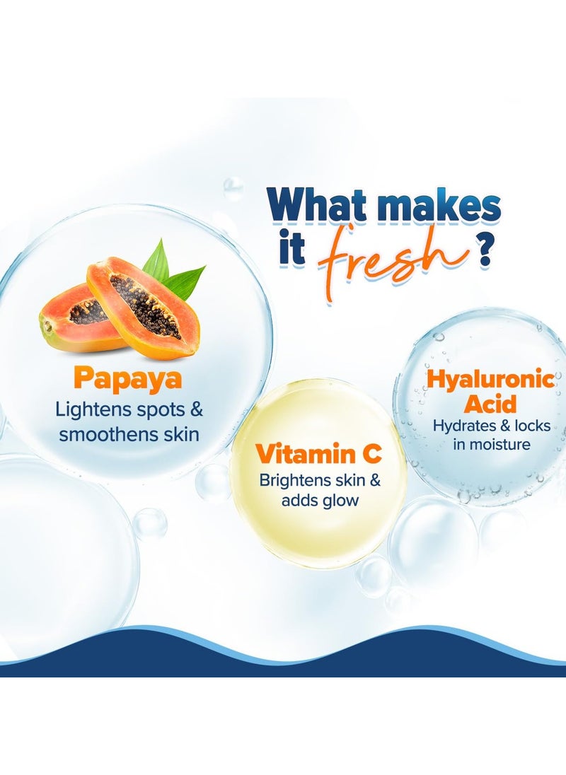 Aqualogica Glow+ Hydra Gel Moisturizer with Vitamin C & Papaya | 24-Hour Intense Hydration | Weightless Water-Like Gel Texture | Non Sticky & Quick Absorbing for Glowing Skin | 200 g  - Image 5
