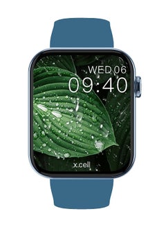 Xcell Xcell G6 Music Smart watch,Arabic Interface, Heart Rate,Blood Pressure,Oxygen Level Monitoring, Receive & Make Calls,Water Resistance: IP67, 1 Week Battery life, Compatibility:IOS/Android-Blue  - Image 2