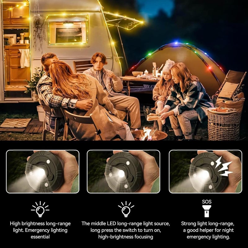 Proxima Direct Storage burden minimized build 10 m Camping String Light 2-in-1 Roll Up LED Fairy Lights Rechargeable IP67 Waterproof for Ramadan Kareem Eid Mubarak Diwali Party Indoor Outdoor Decorations (Multi-color) Global flexible sizing options - Image 4
