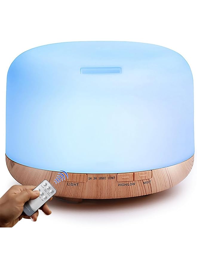 erorex 500Ml Essential Oil Diffuser With Remote Control Ultrasonic Aromatherapy Diffusers Scent Humidifier Vaporizer Auto Off Timer For Large Room Home  - Image 1