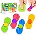 SMALL FISH Sensory Fidget Spinnes for Kids AdultsTextured Finger Fidgets 4 Pack Quiet Classroom Prize Worry Stones for Kids with Autism ADHD Anxiety Relief Office Desk Stress Toys Stocking Stuffers - Image 2