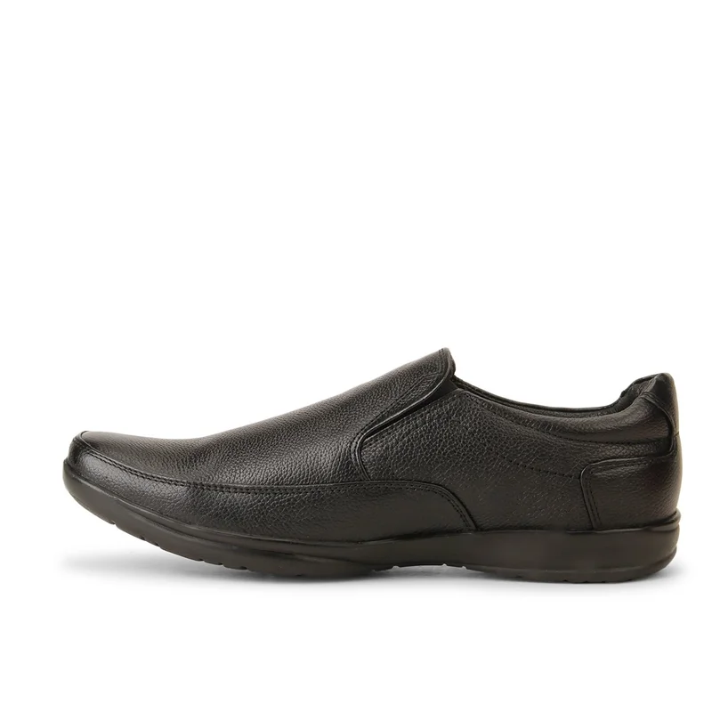 Red Chief Comfortable Genuine Leather Slip On Formal Shoe For Men | Rc1091 Black