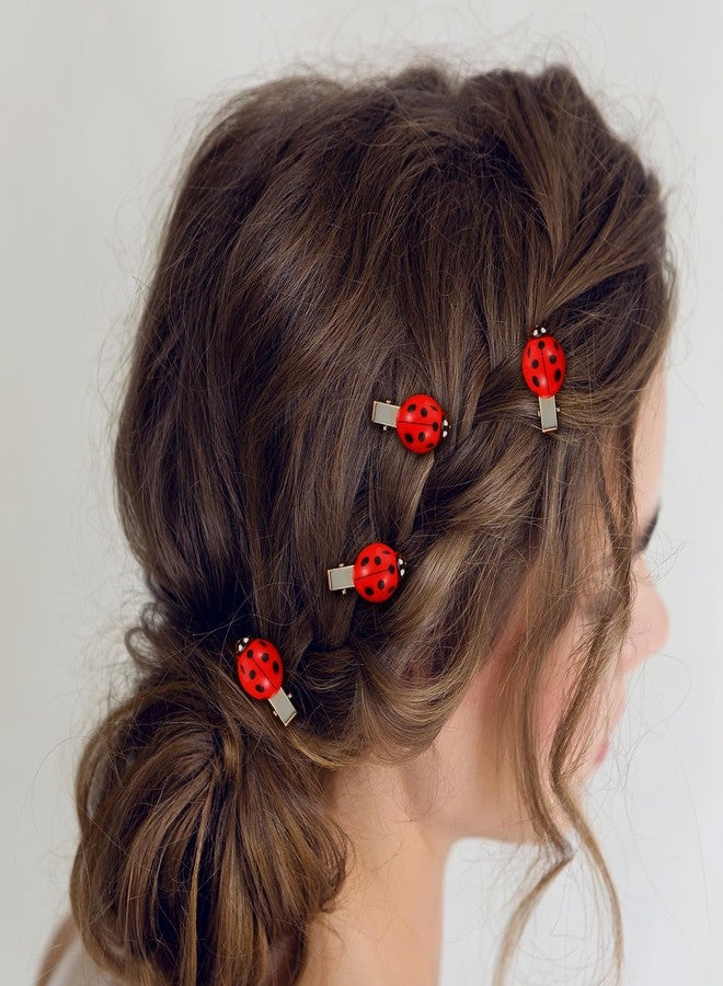 HaiFafafaing 20 Pcs Lady Bug Hair Clips Cute Insect Ladybug Hair Clips For Girls And Women Decorative Funky Hairs Accessories For Back To School Halloween Cosplay Themed Party - Image 5