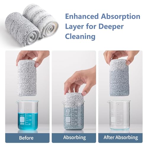 UPKARANWALE Microfiber Cloth for Kitchen, Kitchen Cleaning Cloth, Kitchen Cloth, Dusting Cloth, Mop Refills for Floor Cleaning for Small Bucket Mop Two Way Lock (31.5 x 12.5C, Set of 1) - Image 5