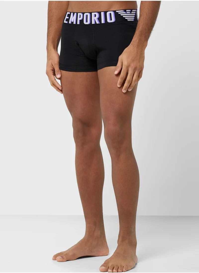 EMPORIO ARMANI Logo T-Shirt & Trunks Set