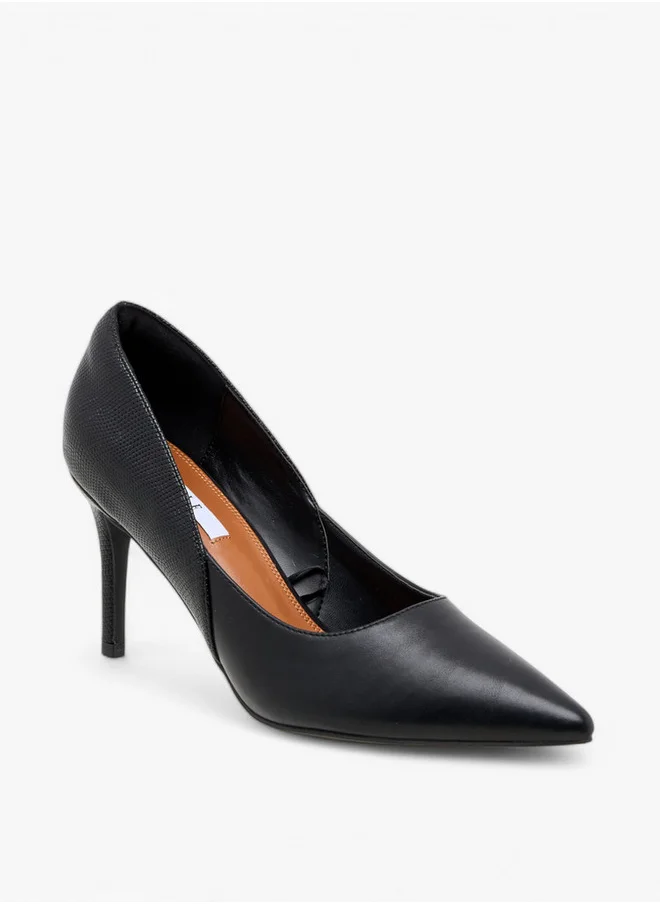 ايل Women's Solid Pointed Toe Pumps with Stilettos Heels