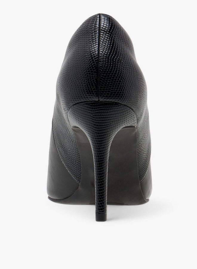 ELLE Women's Solid Pointed Toe Pumps with Stilettos Heels - Image 5