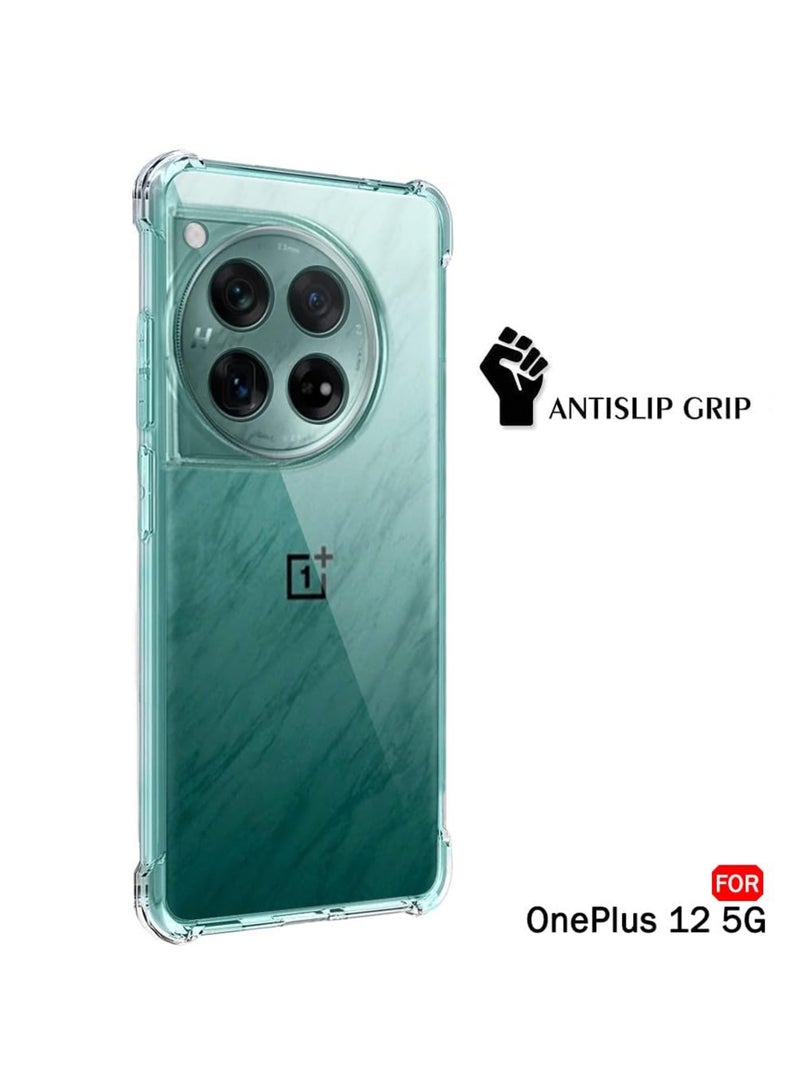 Silicone Protective Back Case Cover For OnePlus 12 Transparent - Image 5