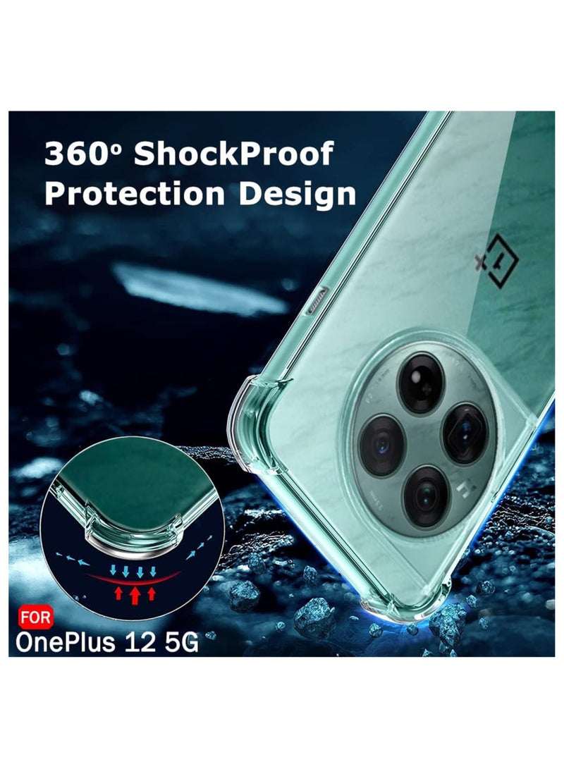 Silicone Protective Back Case Cover For OnePlus 12 Transparent - Image 4