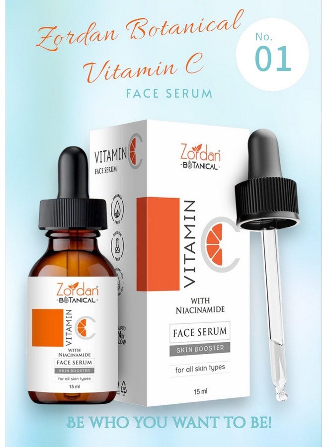 Zordan Vitamin C Face Serum with Niacinamide for Skin Booster & Glowing Skin, Unisex (45 ml) - Image 3