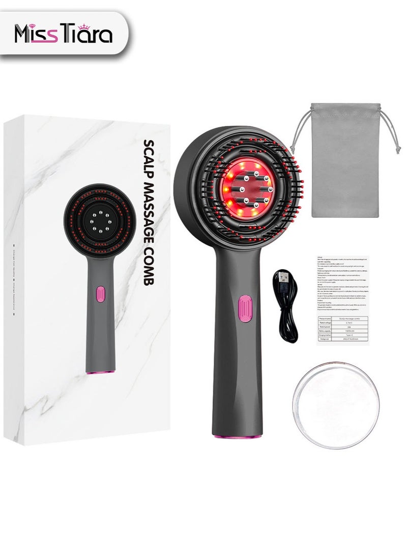 MissTiara Upgrade 2 in 1 Hair Oil Applicator，Electric Hair Brushes for Hair Growth,Hair Oil Applicator Scalp Massager,IPX7 Waterproof Oil Dispenser for Hair  - Image 2