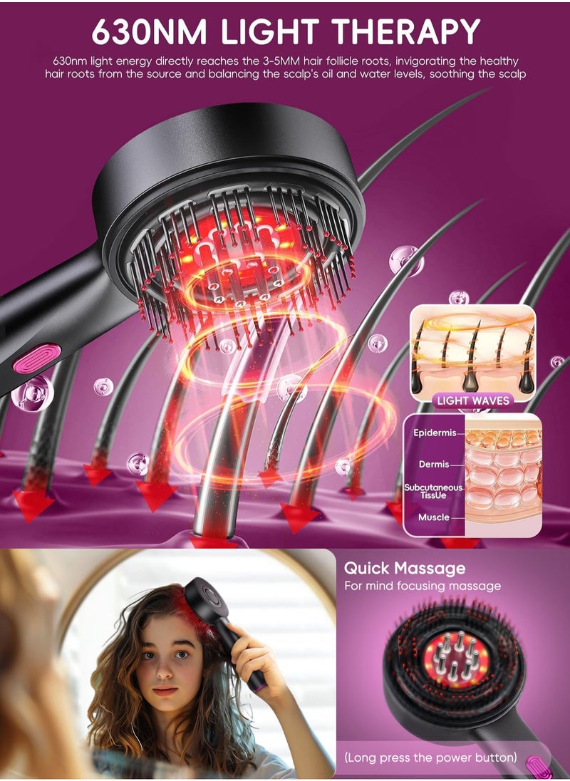 MissTiara Upgrade 2 in 1 Hair Oil Applicator，Electric Hair Brushes for Hair Growth,Hair Oil Applicator Scalp Massager,IPX7 Waterproof Oil Dispenser for Hair  - Image 4