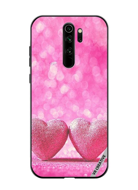 Protective Case Cover For Xiaomi Redmi Note 8 Pro Pink Heart Design Multicolour