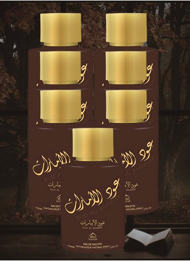 منار 7 قطع عطر عود الإمارات للجنسين 100 مل  - Image 1