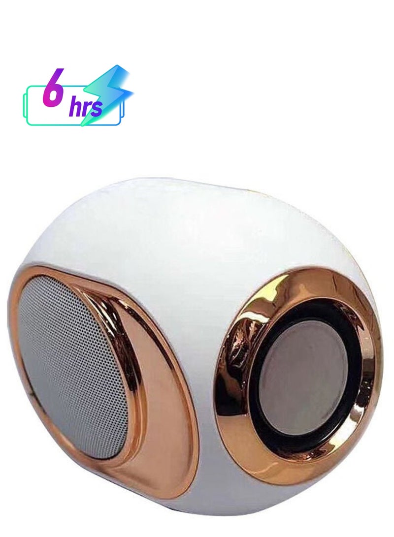 NIBEMINENT Wireless Mini Bluetooth Dual Speakers White - Image 1